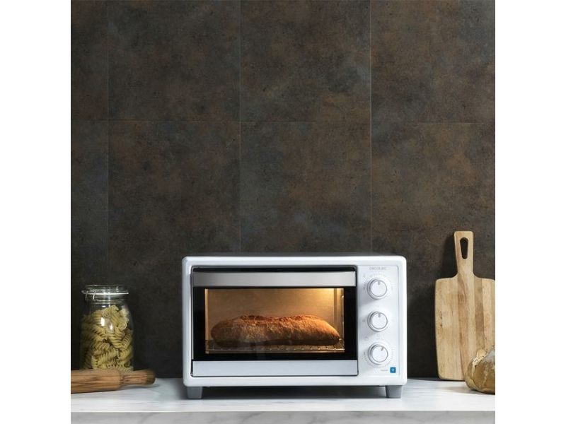 Cecotec Bake&Toast 2300, 23 L, Hvid, Bordplade, Dreje, Mekanisk, 60 min.
