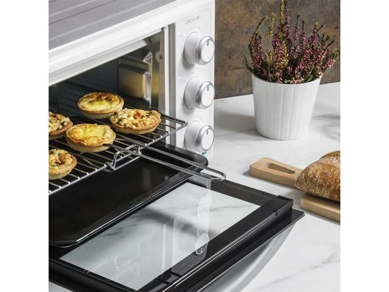 Cecotec Bake&Toast 2300, 23 L, Hvid, Bordplade, Dreje, Mekanisk, 60 min.