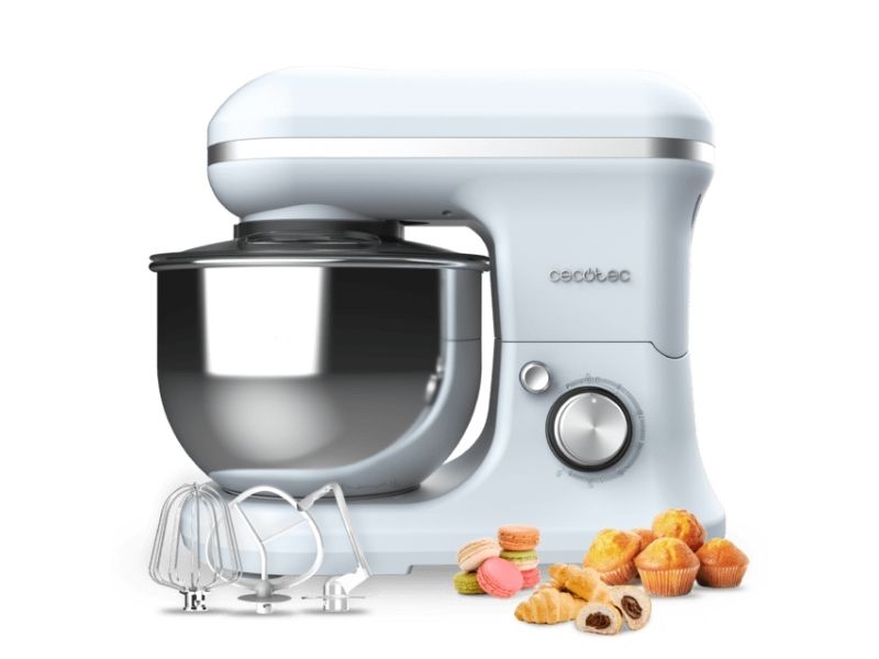 Cecotec 03904, Bordmixer, Blå, Slå, Ælte, Mikse, Omrøre, 5 L, Dreje, Rustfrit stål