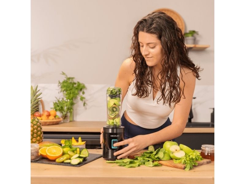 Cecotec 03907, Sportsblender, 0,6 L, 350 W, Sort billede 4