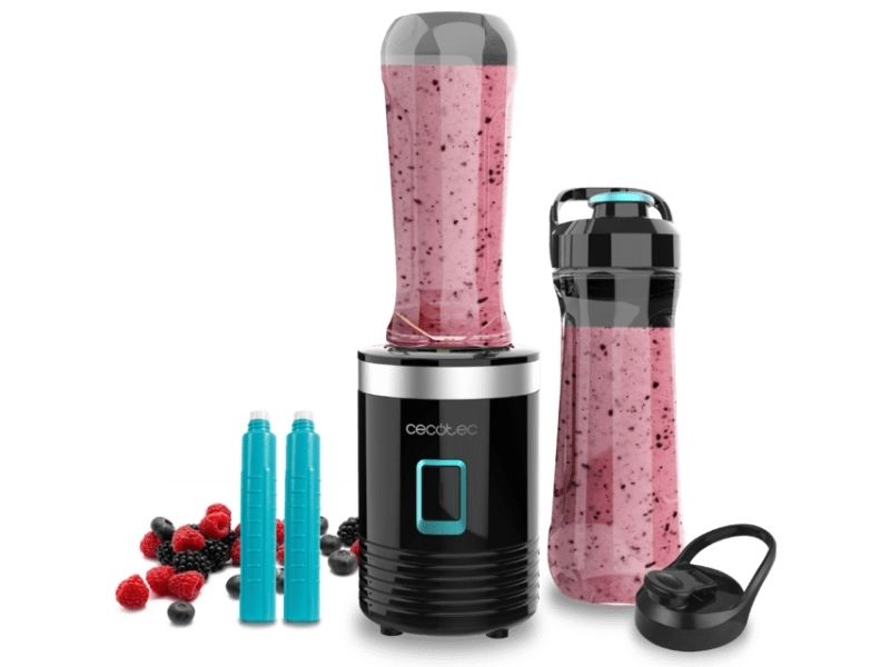 Cecotec 03907, Sportsblender, 0,6 L, 350 W, Sort billede 2