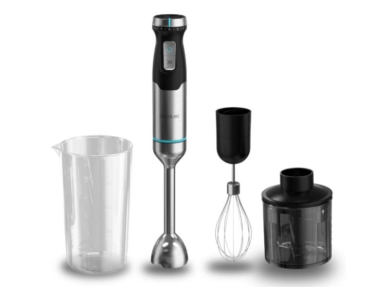 Cecotec Power Pulsar 2300MAX Cream&Crrush, Nedsænkning blender, 2300 W, Sort, Rustfrit stål billede 2