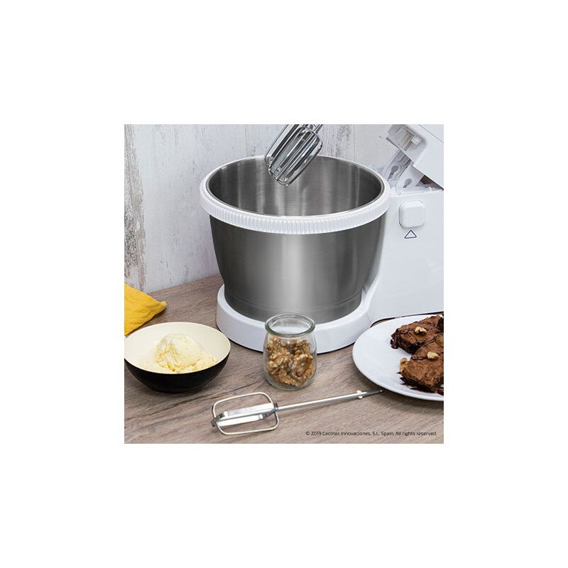 Cecotec PowerTwist 500 Steel, Bordmixer, Sølv, Hvid, Slå, Ælte, Mikse, Omrøre, 3,5 L, Rustfrit stål, 500 W billede 4