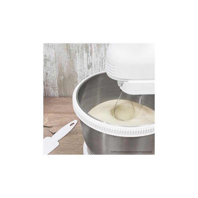 Cecotec PowerTwist 500 Steel, Bordmixer, Sølv, Hvid, Slå, Ælte, Mikse, Omrøre, 3,5 L, Rustfrit stål, 500 W billede 2
