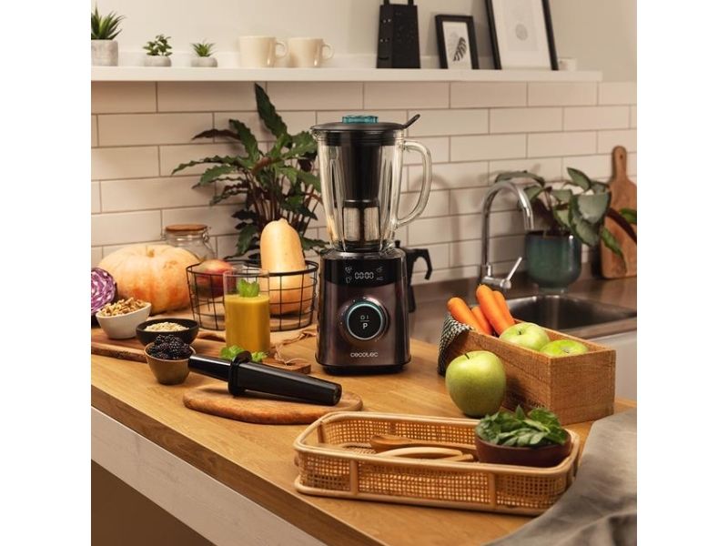 Cecotec 04304, Blender til madlavning, 1,8 L, Knusning af is, 1800 W, Sort, Rustfrit stål billede 4