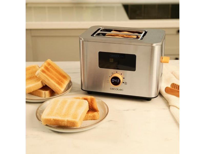 Cecotec 04843, 2 skive(r), Rustfrit stål, Dreje, Berøring, 950 W