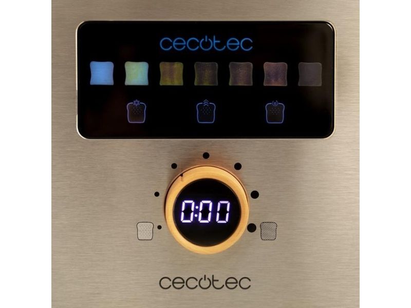 Cecotec 04843, 2 skive(r), Rustfrit stål, Dreje, Berøring, 950 W