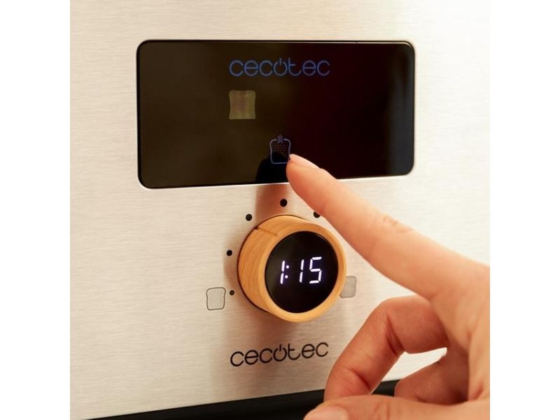 Cecotec 04843, 2 skive(r), Rustfrit stål, Dreje, Berøring, 950 W