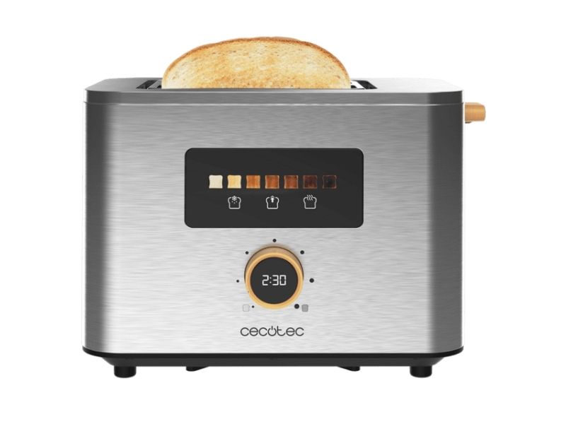 Cecotec 04843, 2 skive(r), Rustfrit stål, Dreje, Berøring, 950 W