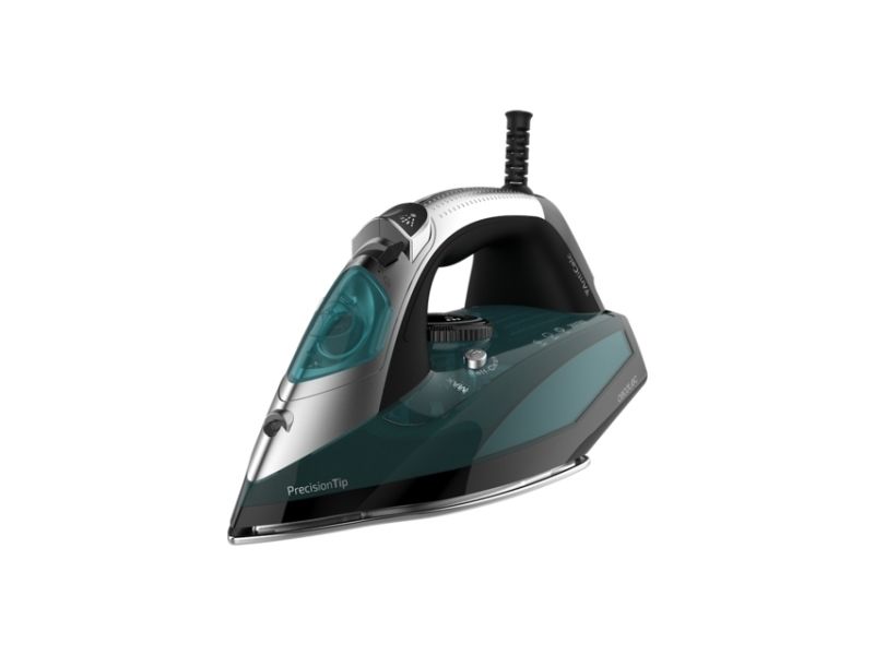 Cecotec 05521, Tør & dampstrygejern, Aluminiumsplader, 200 g/min, Sort, Grøn, 55 g/min, 2600 W billede 1