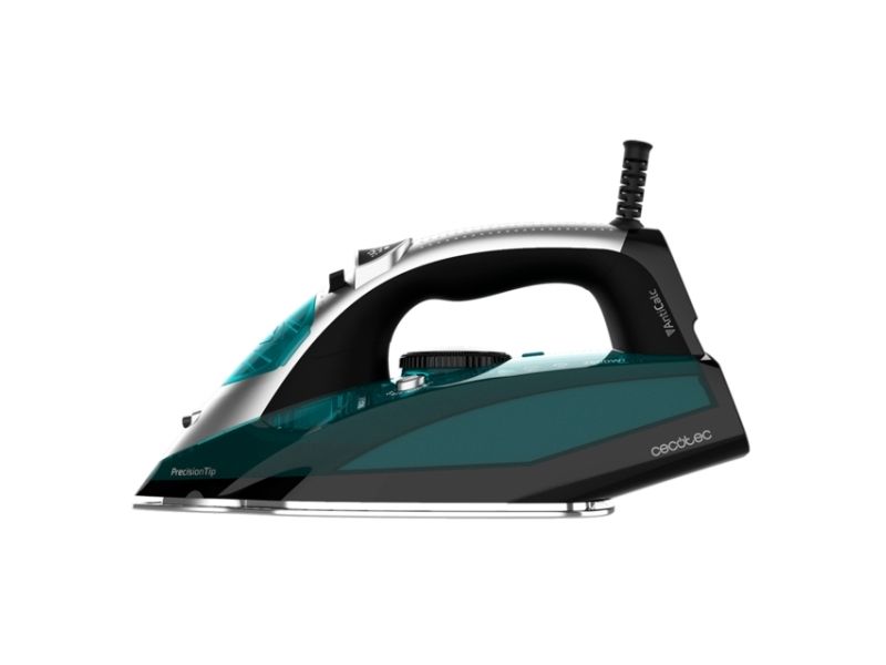 Cecotec 05521, Tør & dampstrygejern, Aluminiumsplader, 200 g/min, Sort, Grøn, 55 g/min, 2600 W billede 2