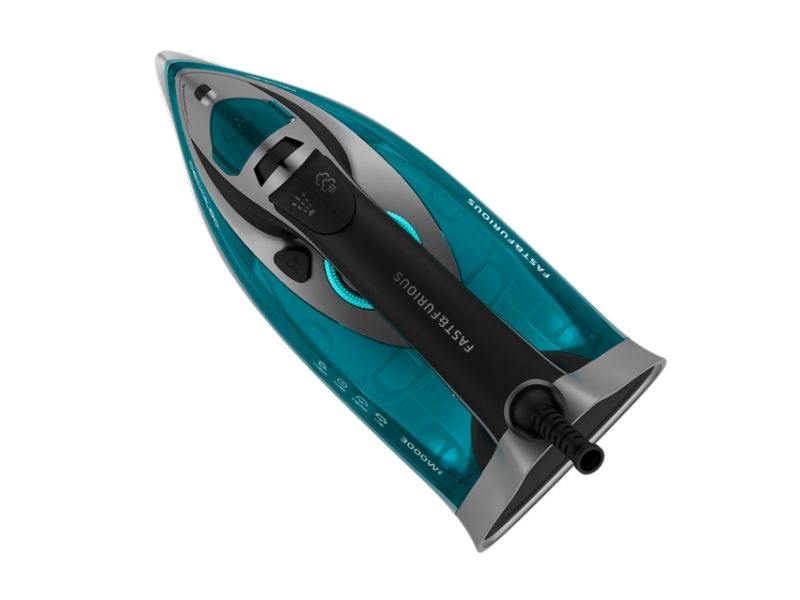 Cecotec Fast&Furious 5040 Absolute, Dampstrygejern, 230 g/min, Sort, Grå, Turkis, 65 g/min, Knapper, Scrollbar, 3000 W billede 2