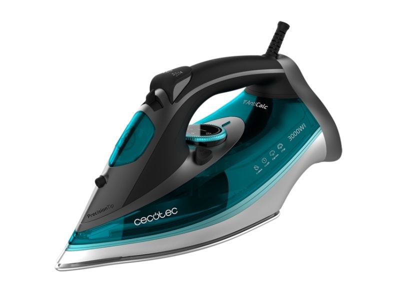 Cecotec Fast&Furious 5040 Absolute, Dampstrygejern, 230 g/min, Sort, Grå, Turkis, 65 g/min, Knapper, Scrollbar, 3000 W billede 1