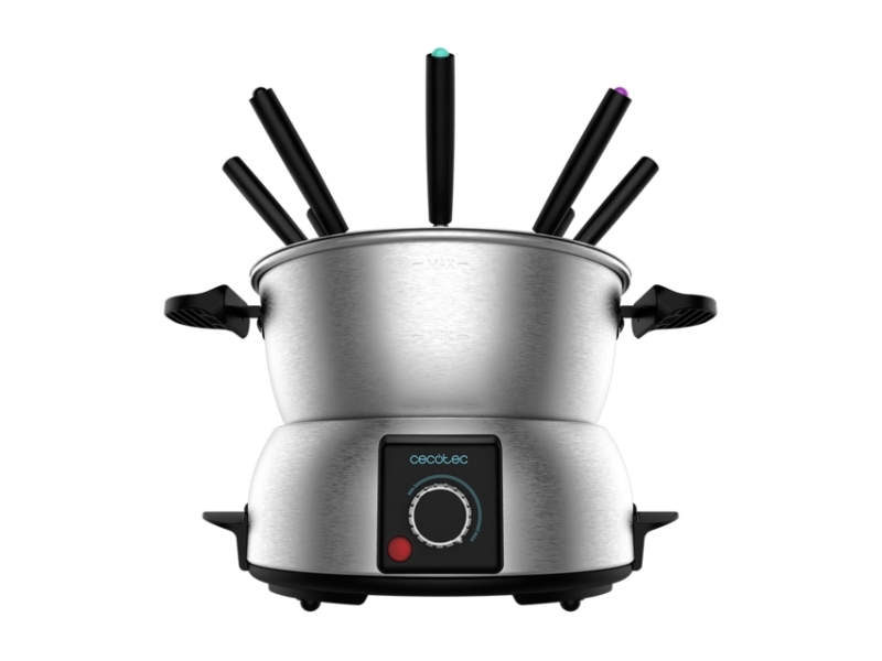 Cecotec 08018, 8 person(er), Rustfrit stål, Rund, Dreje, 1000 W, 230 V