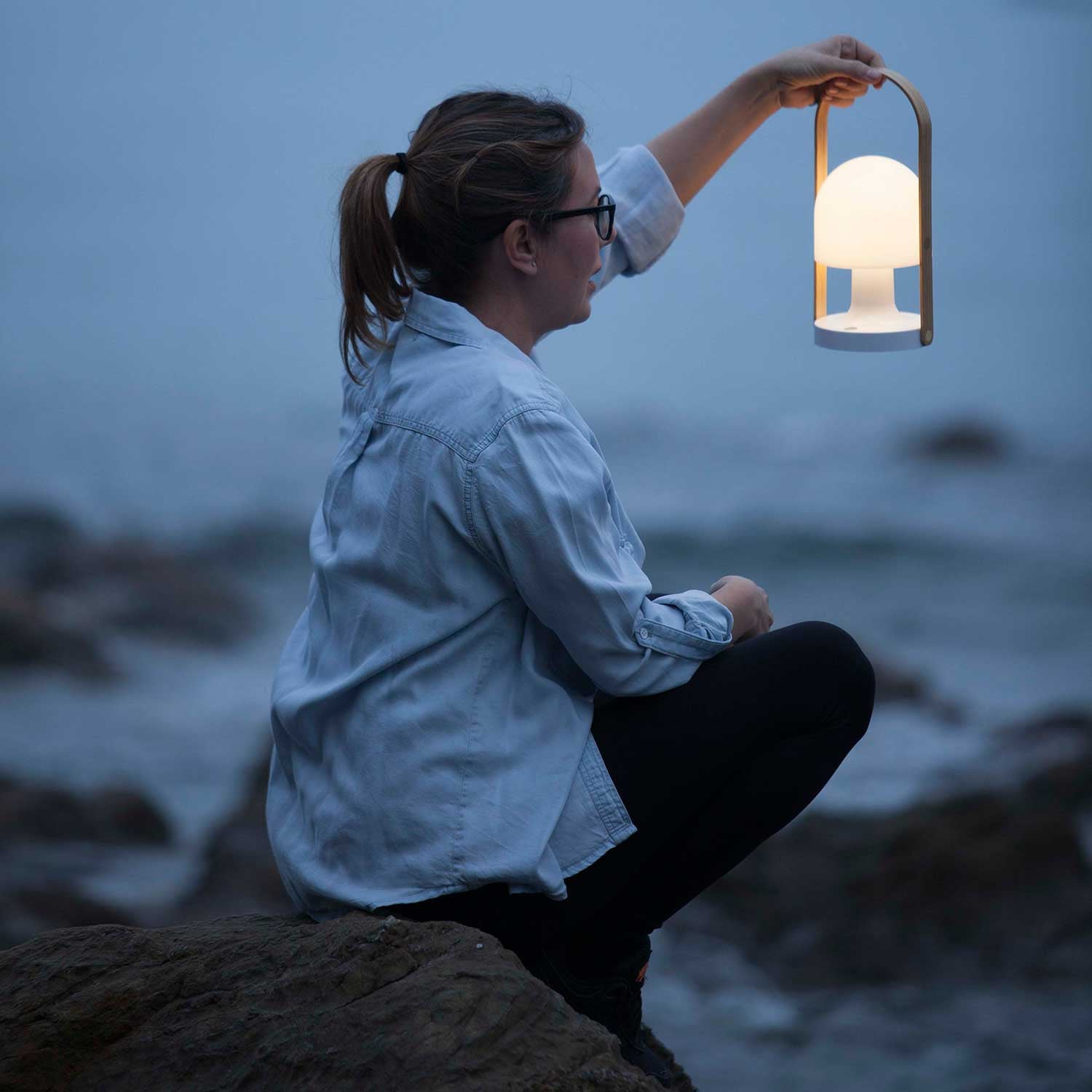 Follow Me Bordlampe Hvid billede 4