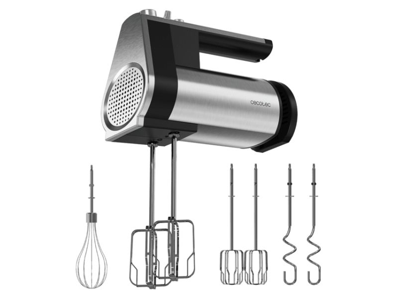 Cecotec PowerTwist 500, Håndmixer, Sort, Rustfrit stål, Ælte, Mikse, Omrøre, 500 W, 220 - 240 V, 50 / 60 Hz billede 1