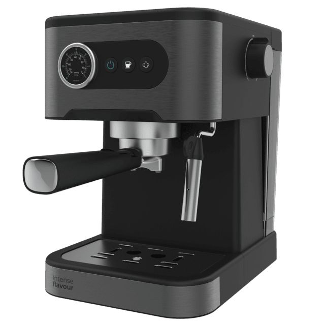 Cecotec Power Espresso 20 Pro Latte, Espressomaskine, 1,5 L, Kaffebønner, 1350 W, Sort, Sølv billede 4