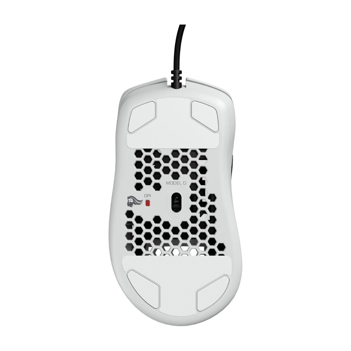 Glorious Model D gaming mus Blank, hvid billede 7