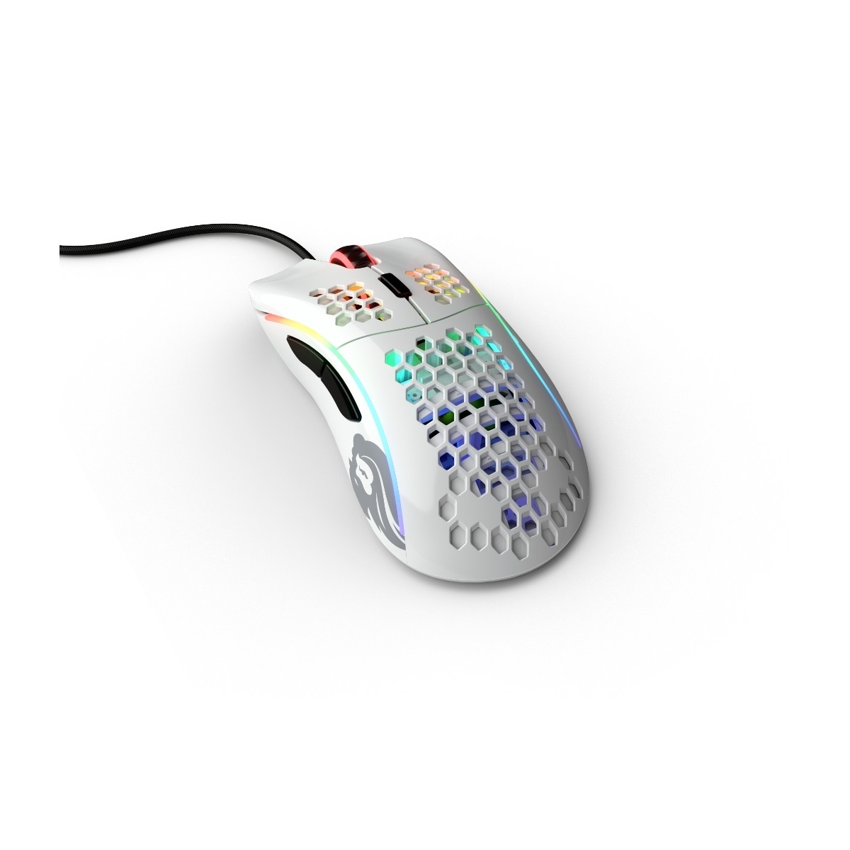 Glorious Model D gaming mus Blank, hvid billede 2