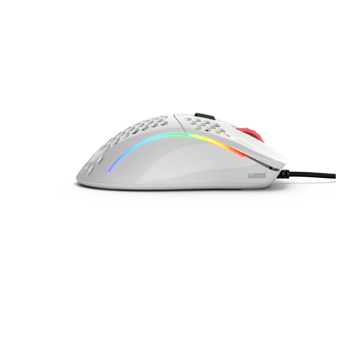 Glorious Model D gaming mus Blank, hvid billede 3