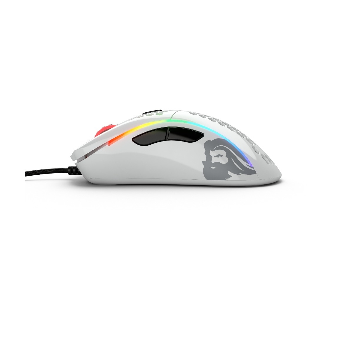 Glorious Model D gaming mus Blank, hvid billede 4