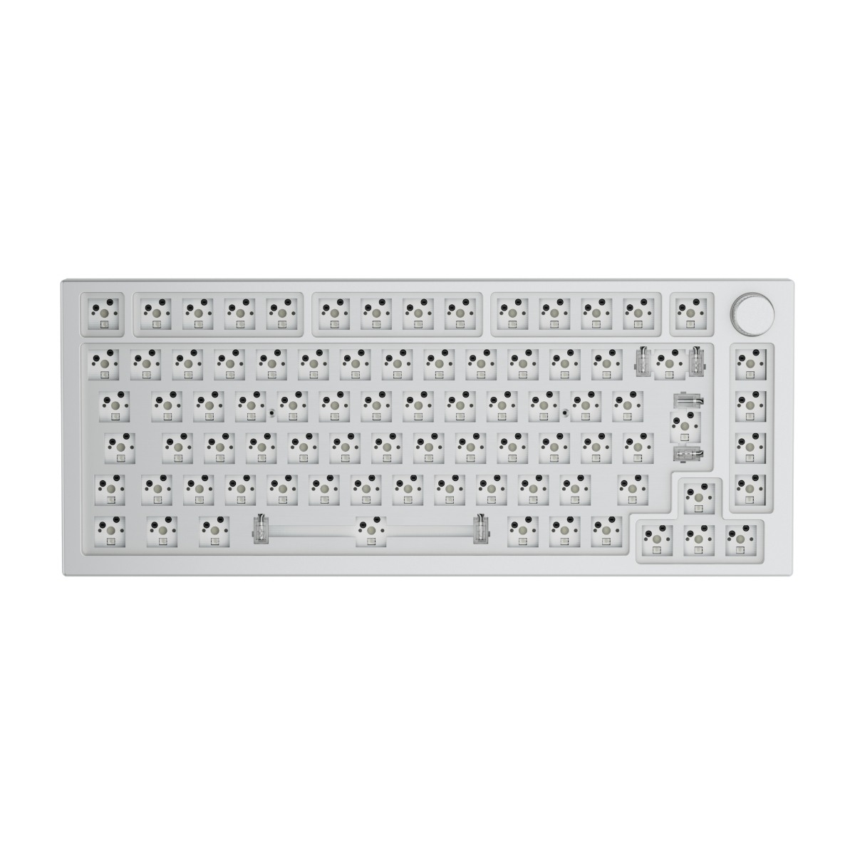 Glorious GMMK Pro Barebone Gaming-tastatur, white ice billede 1