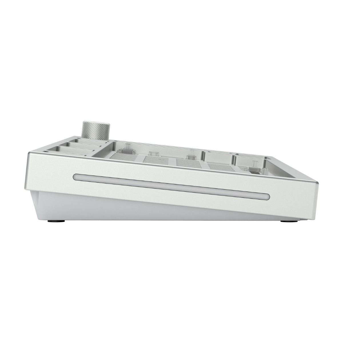 Glorious GMMK Pro Barebone Gaming-tastatur, white ice billede 4