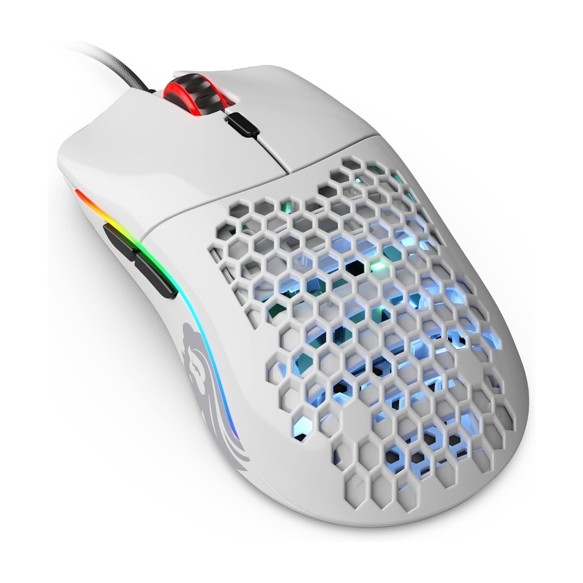 Glorious Model O gaming mus, hvid billede 2
