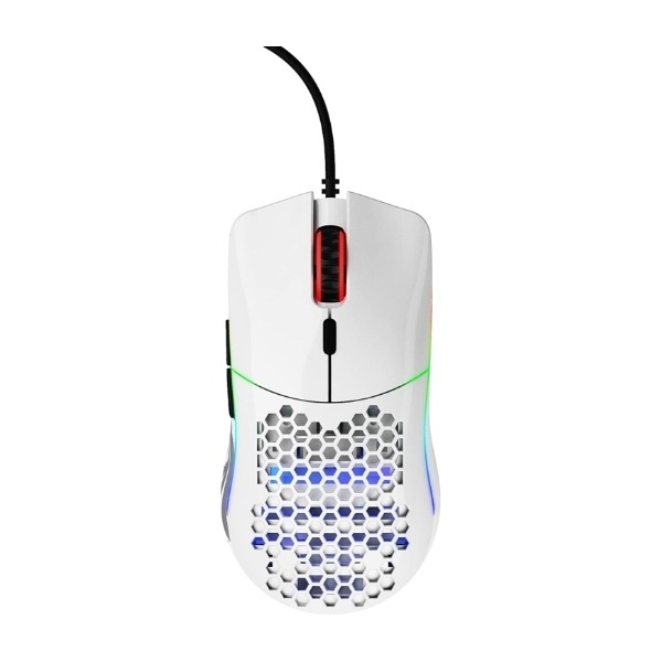 Glorious Model O gaming mus, hvid billede 3