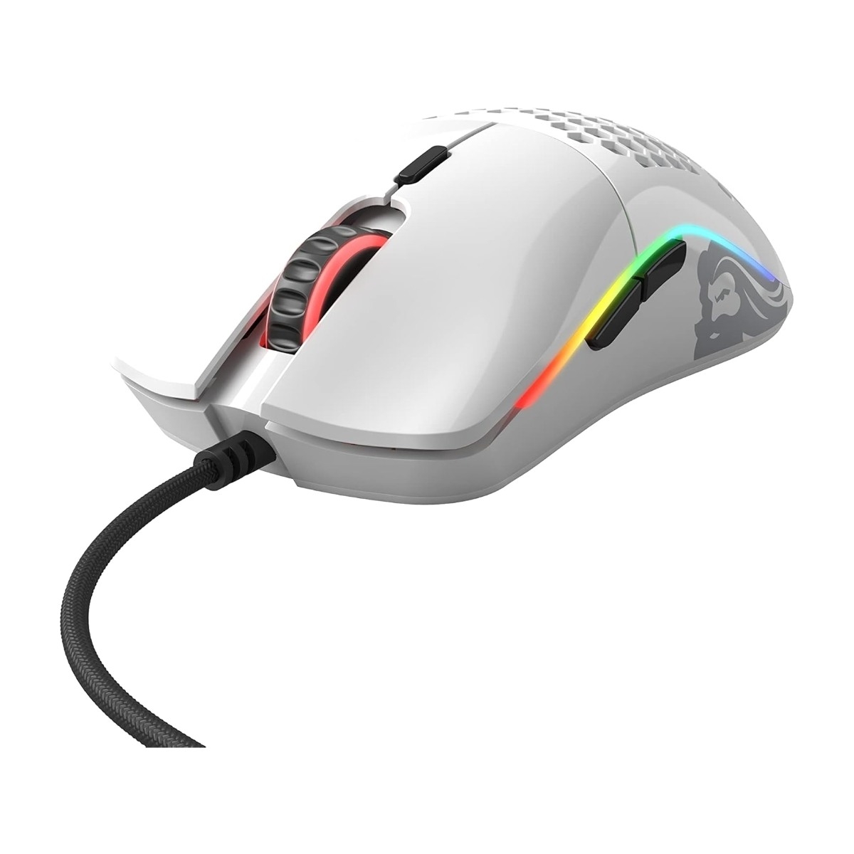 Glorious Model O gaming mus, hvid billede 4