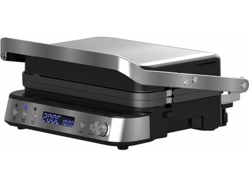 Orava GRILLCHEF3, Sort, Rustfrit stål, Rustfrit stål, Rektangulær, Knapper, Dreje, Rist + bageplade, 2 zone(s)