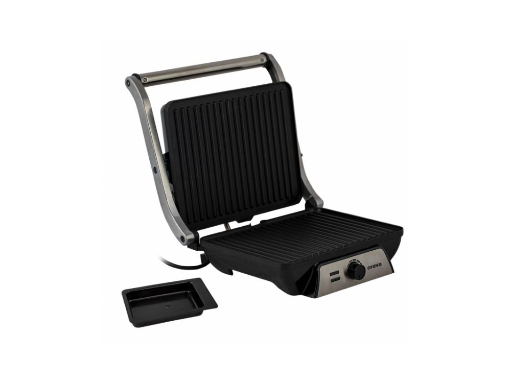 Orava GRILLCHEF4, Sort, Rustfrit stål, 200 °C, 332 mm, 338 mm, 136 mm, 2,7 kg