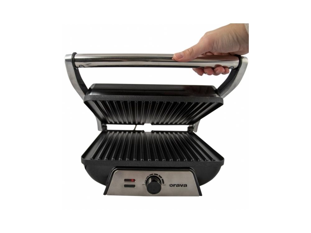 Orava GRILLCHEF4, Sort, Rustfrit stål, 200 °C, 332 mm, 338 mm, 136 mm, 2,7 kg