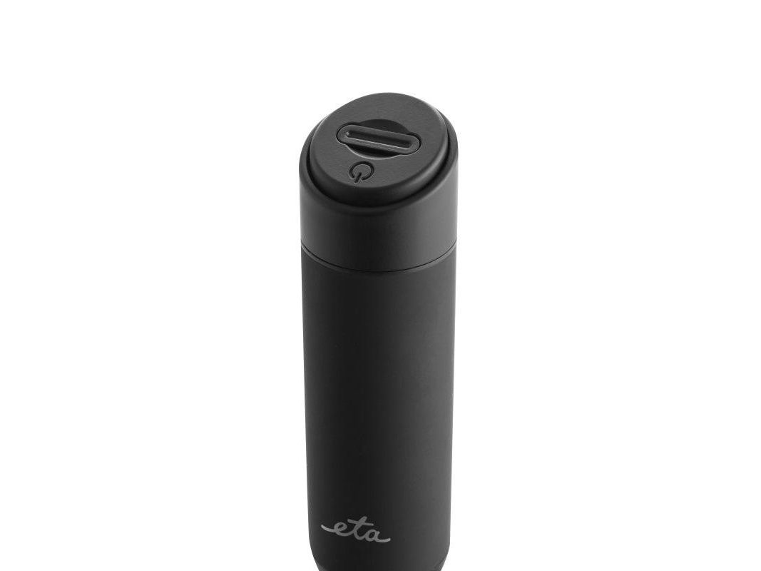 Eta Shakes, Håndholdt elektrisk mælkeskummer, Sort, Rustfrit stål, Batteri, AA, 34 mm