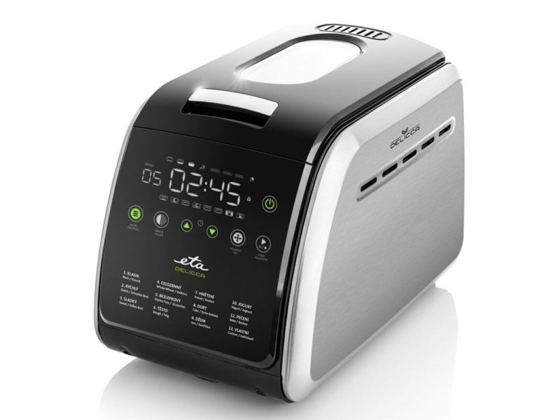 ETA Delicca II 7149 90030 - Brødmaskine - 850 W - rustfrit stål/sort
