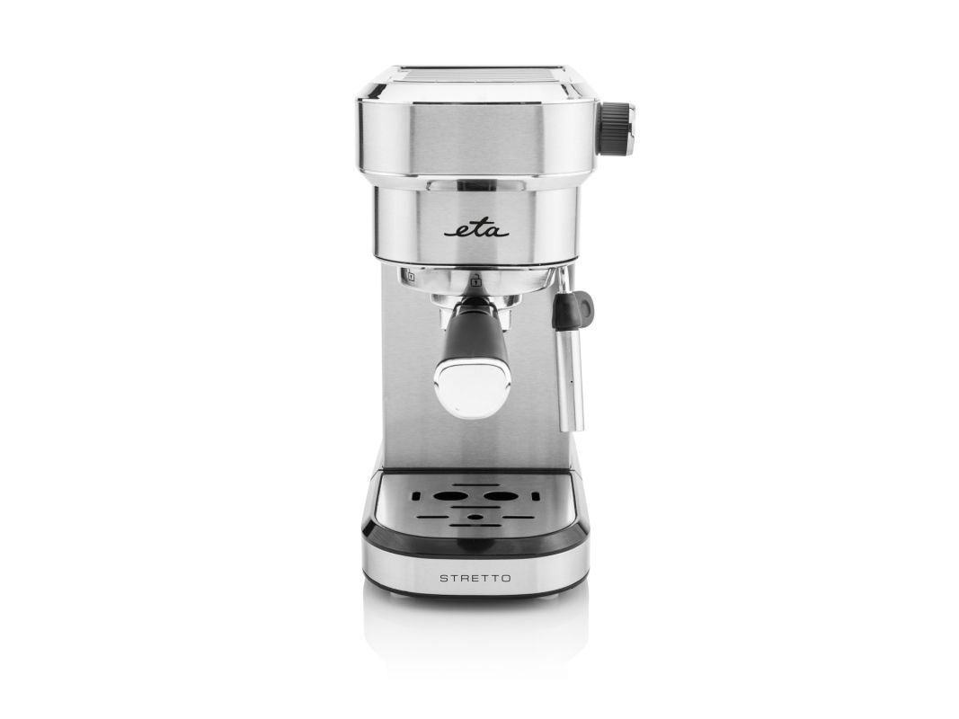 ETA Stretto 2180 90000 - Kaffemaskine med mælkeskummer - 15 bar - rustfrit stål