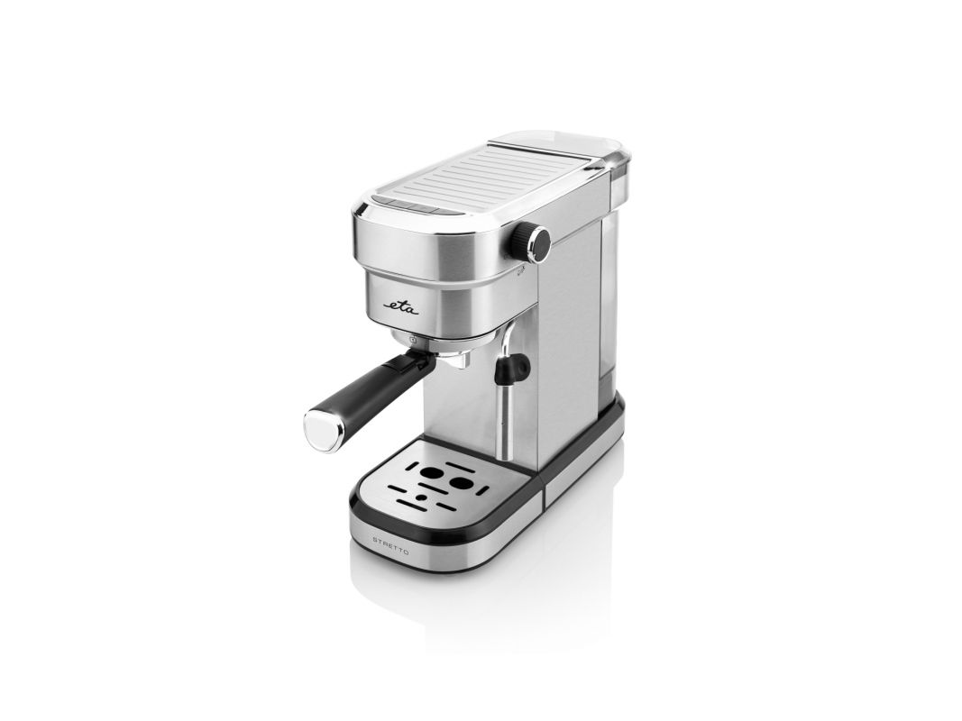 ETA Stretto 2180 90000 - Kaffemaskine med mælkeskummer - 15 bar - rustfrit stål