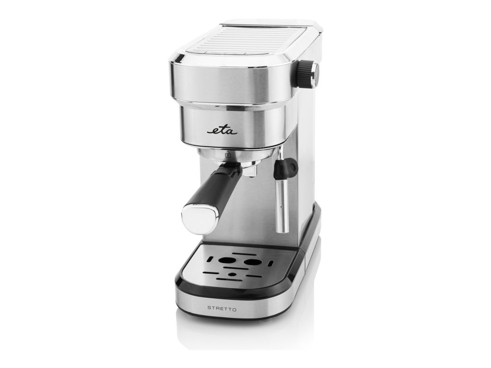 ETA Stretto 2180 90000 - Kaffemaskine med mælkeskummer - 15 bar - rustfrit stål