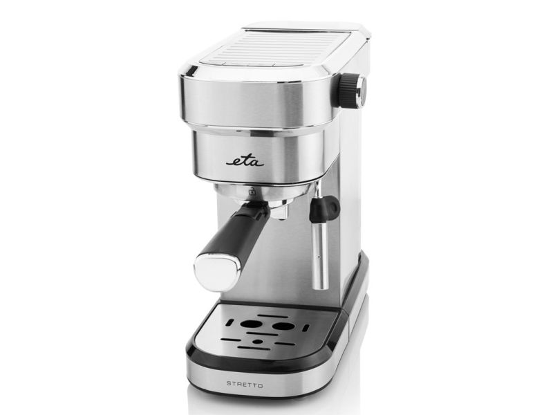 ETA Stretto 2180 90000 - Kaffemaskine med mælkeskummer - 15 bar - rustfrit stål