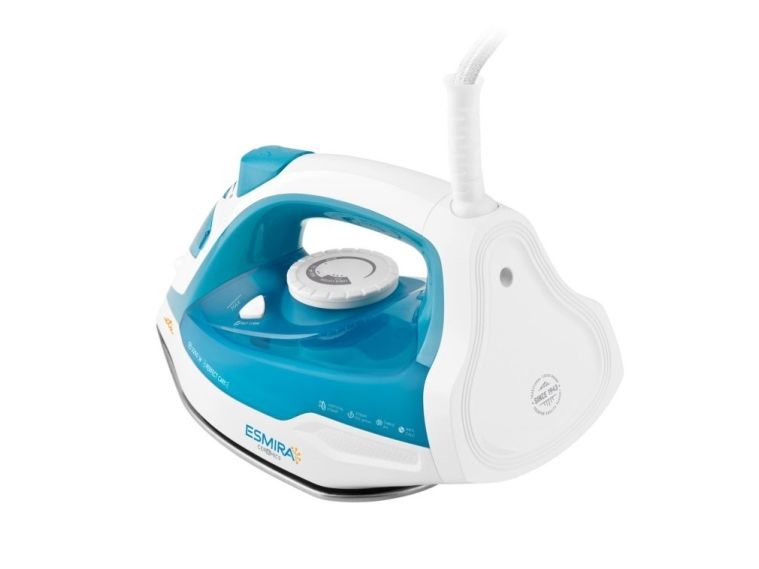 ETA Esmira 0273 90000 - Dampstrygejern - såleplade: Eloxium - 2200 W - turkis billede 2