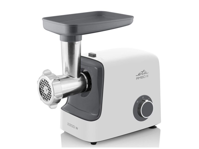 ETA Ambo III 5075 90000 - Kødhakkemaskine - 2.2 kW - hvid/grå