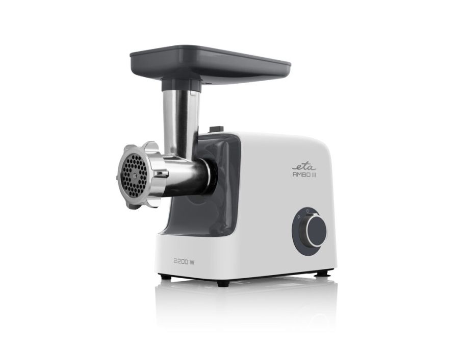 ETA Ambo III 5075 90000 - Kødhakkemaskine - 2.2 kW - hvid/grå