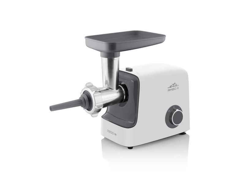 ETA Ambo III 5075 90000 - Kødhakkemaskine - 2.2 kW - hvid/grå