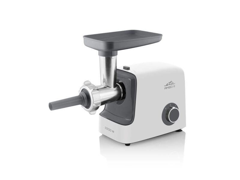 ETA Ambo III 5075 90000 - Kødhakkemaskine - 2.2 kW - hvid/grå