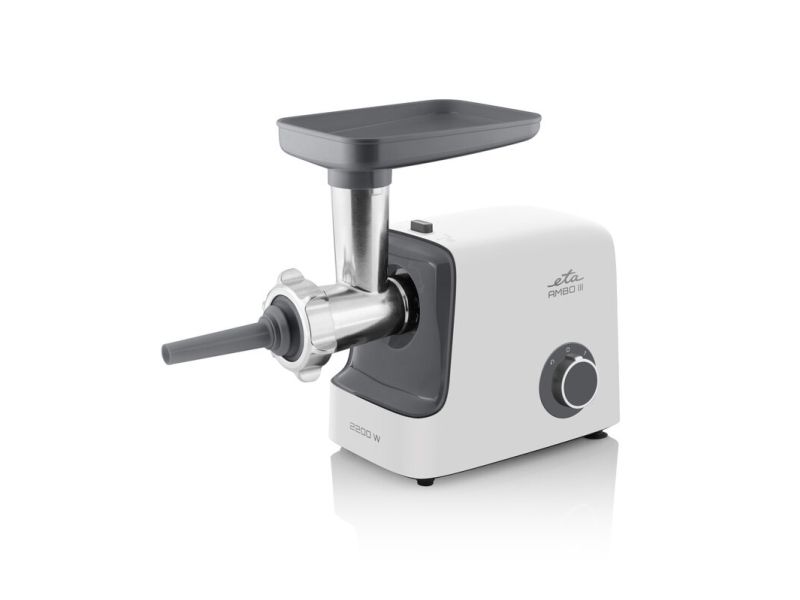 ETA Ambo III 5075 90000 - Kødhakkemaskine - 2.2 kW - hvid/grå