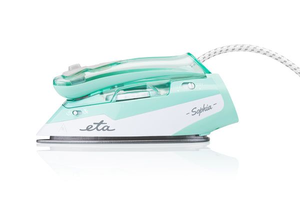 ETA Sophia 1271 90000 - Dampstrygejern - såleplade: keramik - 1.1 kW - hvid/turkis billede 3
