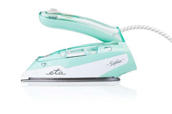 ETA Sophia 1271 90000 - Dampstrygejern - såleplade: keramik - 1.1 kW - hvid/turkis billede 4