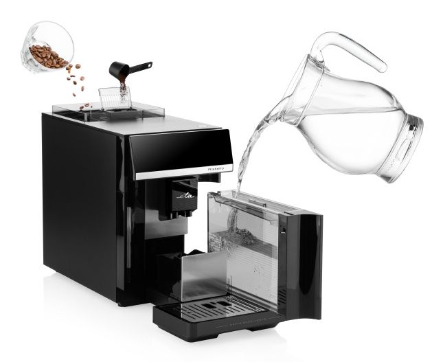 Eta Ristello, Espressomaskine, 1,8 L, Malet kaffe, Kaffebønner, Indbygget kværn, Sort billede 4