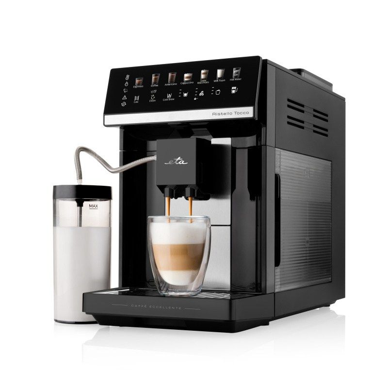 Eta Ristello Tocco, Espressomaskine, 1,8 L, Kaffebønner, Malet kaffe, Indbygget kværn, Sort billede 2