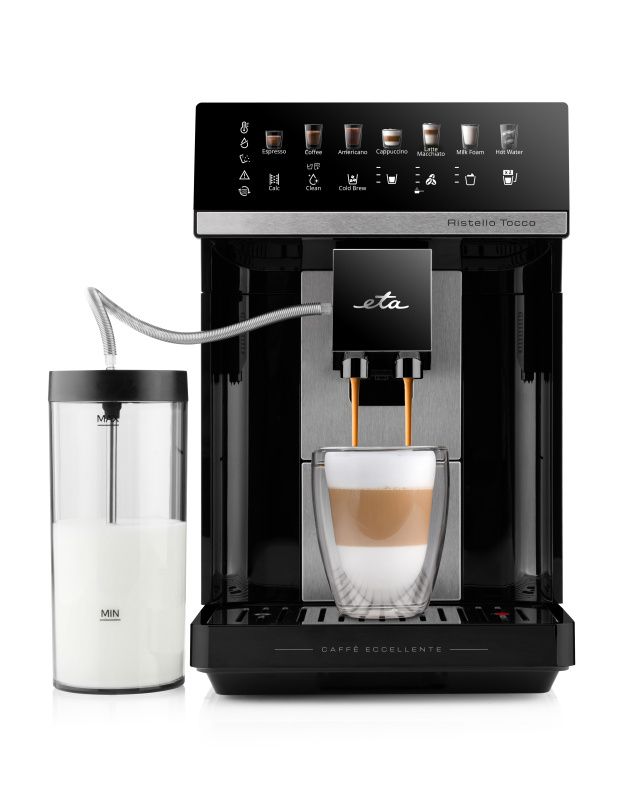 Eta Ristello Tocco, Espressomaskine, 1,8 L, Kaffebønner, Malet kaffe, Indbygget kværn, Sort billede 3